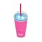 Grand Fusion Housewares Set of 3 Pink and Gray Travel Coffee Cup Slushie Sleeve